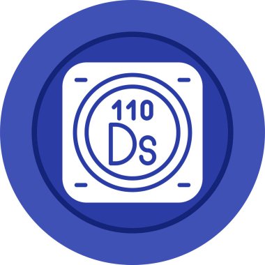 Metal kimyasal elementin web illüstrasyonu