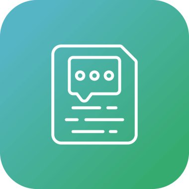 Belge yorum simgesi, vektör illüstrasyonu ekle