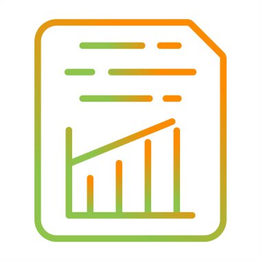 Belge Ekle Graph Web simgesi vektör illüstrasyonu