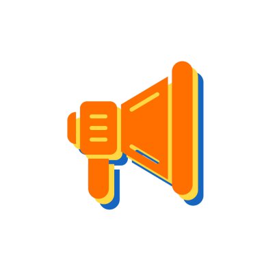 Konuşmacı. Web simgesi basit tasarım