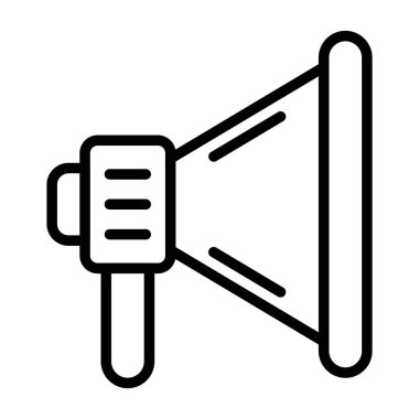 Konuşmacı. Web simgesi basit tasarım