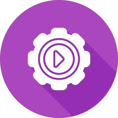 dişli web simge vektör çizim 