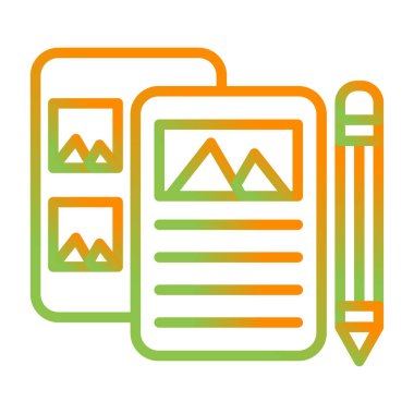 Yüksek kalitede prototip. Web simgesi basit illüstrasyon