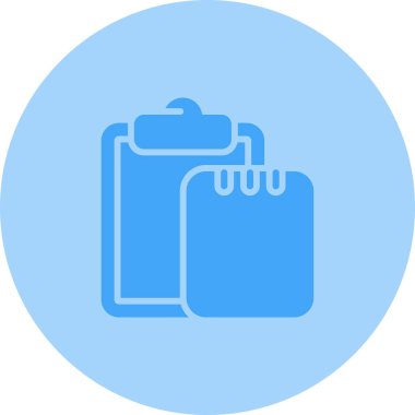 Yazı tahtası olan görev listesi. Web simgesi basit illüstrasyon