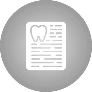 Reçete web simgesinin vektör illüstrasyonu