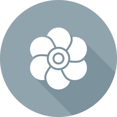 gelincik çiçek simgesi web basit illüstrasyon