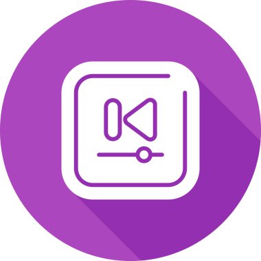 vektör web simgesi görüntüsü Önceki Parça düğmesi 