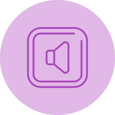 Konuşmacı. Web simgesi basit tasarım