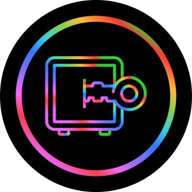 Güvenli vektör web simgesi illüstrasyonu