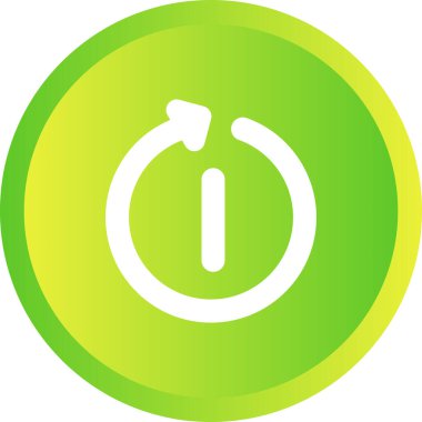 Yeniden başlat. Web simgesi basit tasarım