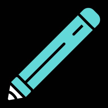 Kalem. Web simgesi basit illüstrasyon 