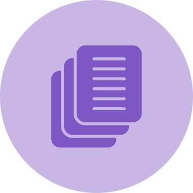 Belge Sürüm Denetimi web simgesi vektör illüstrasyonu