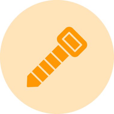 Kablo Yönetimi Klip simgesi, vektör illüstrasyonu basit tasarım