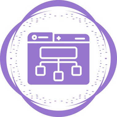 Site Harita simgesi, vektör illüstrasyonu basit tasarım