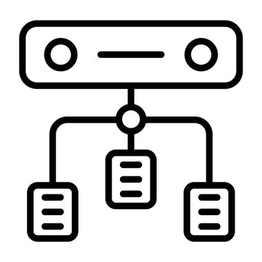 Yük dengeleyici. Web simgesi basit illüstrasyon