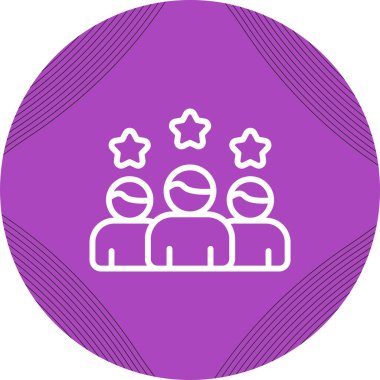 Müşteri Deneyimi simgesinin vektör illüstrasyonu