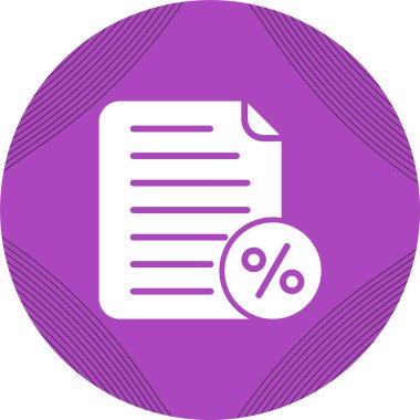 belge simgesi, vektör illüstrasyonu basit tasarım