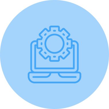 dizüstü bilgisayar simgesi, vektör illüstrasyonu basit tasarım