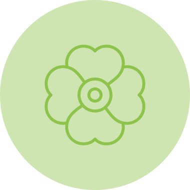 Kiraz çiçeği ikonu vektör illüstrasyonu 