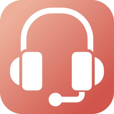 Kulaklık. vektör simgesi basit resimleme         