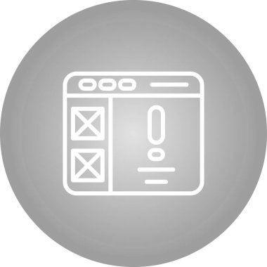 Bilgi Tasarım İşareti, Beyaz Arkaplanda Ayrı Tutulan Simge  