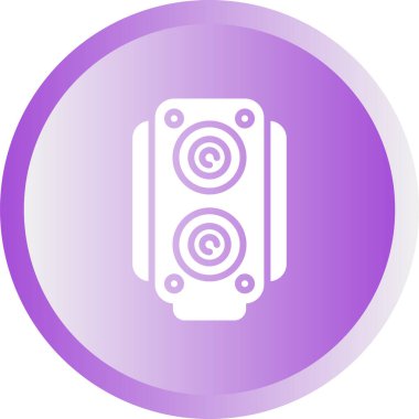 Müzik köşesi. Web simgesi basit tasarım