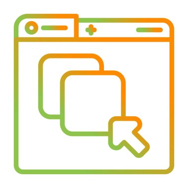 Grafik Tasarım Web simgesi vektör illüstrasyonu