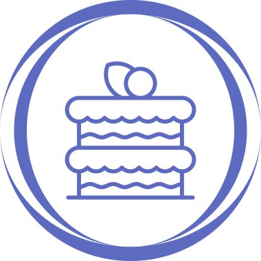 kek web simgesi, basit vektör illüstrasyonu