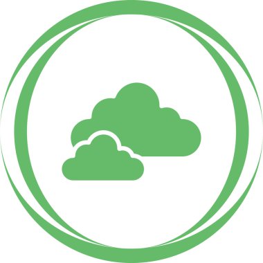 Bulut. Web simgesi basit illüstrasyon