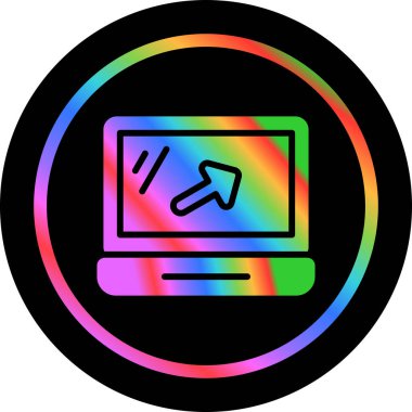 İmleç modern simgesinin vektör illüstrasyonu