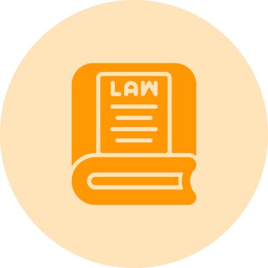 Hukuk kitabı simgesi vektör özeti çizimi