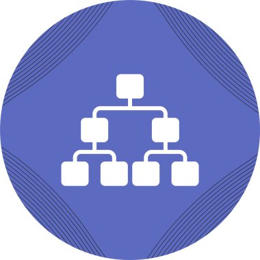 Karar ağaçları. Web simgesi basit illüstrasyon