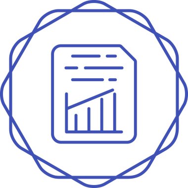 Belge Ekle Graph Web simgesi vektör illüstrasyonu