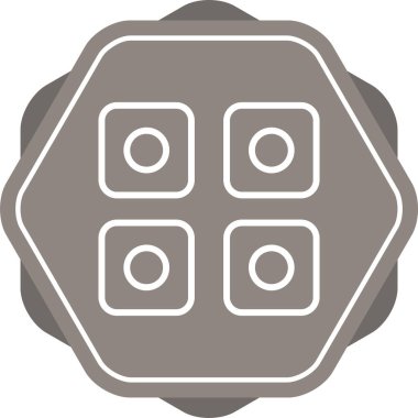 Grafik anahtar simgesi, vektör illüstrasyonu basit tasarım