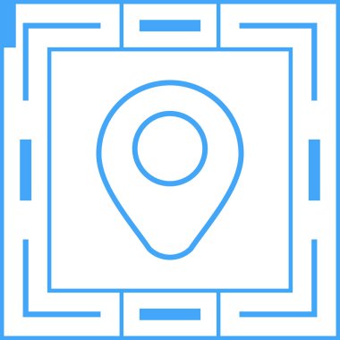 Konum simgesi. Yer tutucu nokta sembolü. Vektör illüstrasyonu 