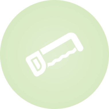 Demir testeresi. Web simgesi basit illüstrasyon