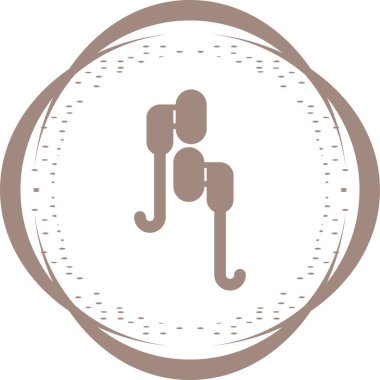 Kulaklıklar. Web simgesi basit illüstrasyon