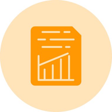 Belge Ekle Graph Web simgesi vektör illüstrasyonu