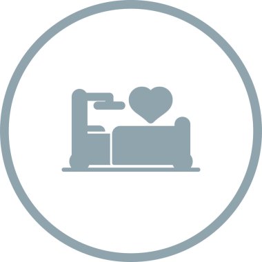 yatak ağı simgesi, basit vektör illüstrasyonu