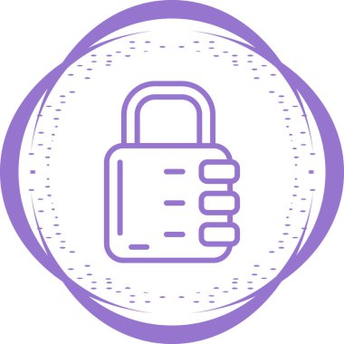 Kilit. Web simgesi basit illüstrasyon 