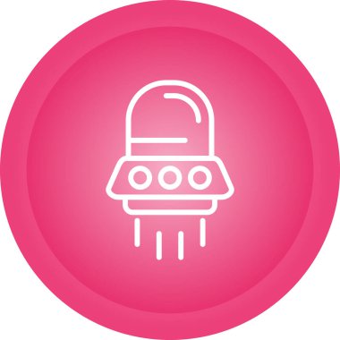 UFO web simgesinin vektör illüstrasyonu 