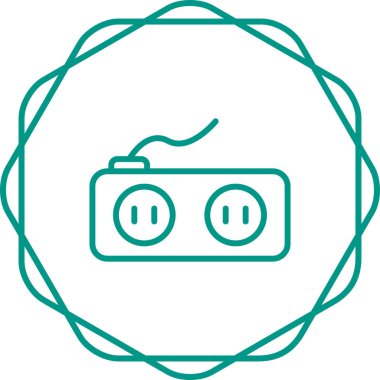 soket simgesi web basit illüstrasyon