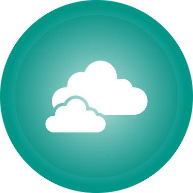 Bulut. Web simgesi basit illüstrasyon