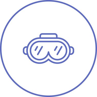 Sanal gerçeklik. Web simgesi basit illüstrasyon