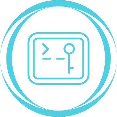 SSH Erişim simgesi, vektör illüstrasyonu basit tasarım