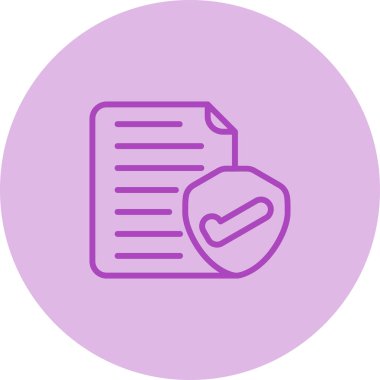 Sigorta simgesi beyaz arka plan üzerinde izole 