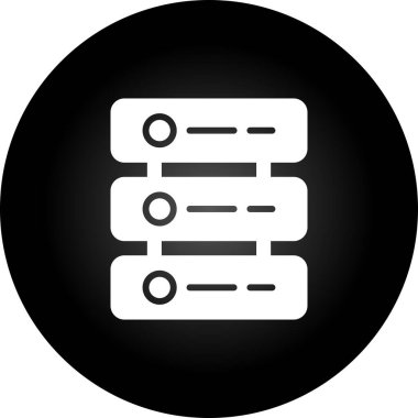 Web Sunucusu simgesi vektör illüstrasyonu 