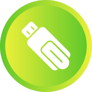 usb flash disk simgesinin vektör çizimi 