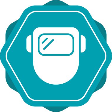 Kaynak maskesi simgesinin web illüstrasyonu