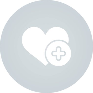 çapraz simge vektör illüstrasyonlu kalp 